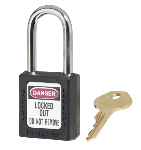 MASTER LOCK - XENOY SAFETY LOCKOUT PADLOCK-BLACK 